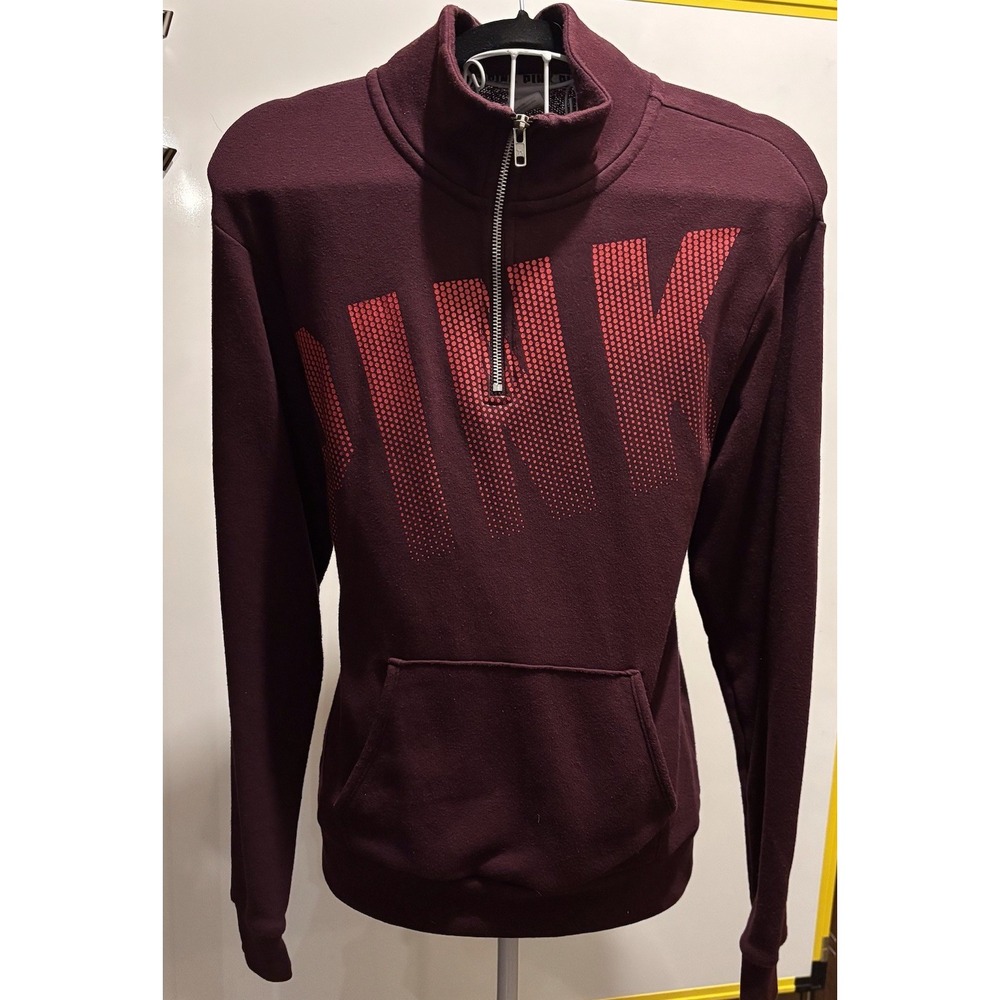 Pink Y2K 1/4 zip Ladies XS TP 34"‎ X 24" Athletic Style Jacket